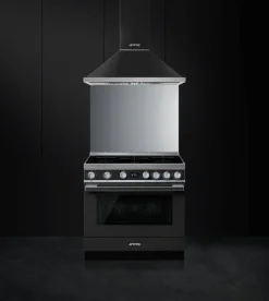 Smeg Uunit Ja Liedet*induktioliesi monitoimiuunilla CPF9IPAN Portofino antrasiitt