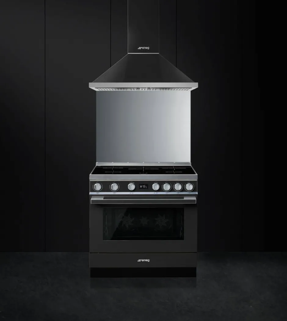Smeg Uunit Ja Liedet*induktioliesi monitoimiuunilla CPF9IPAN Portofino antrasiitt