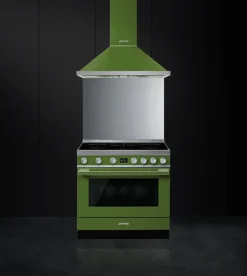 Smeg Uunit Ja Liedet*induktioliesi monitoimiuunilla CPF9IPOG Portofino vihreä