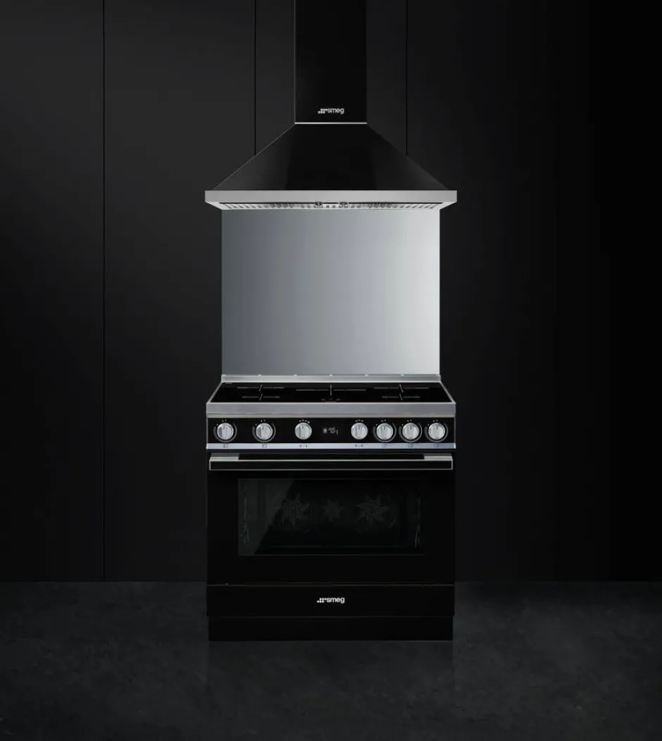 Smeg Uunit Ja Liedet*induktioliesi monitoimiuunilla CPF9IPBL Portofino musta