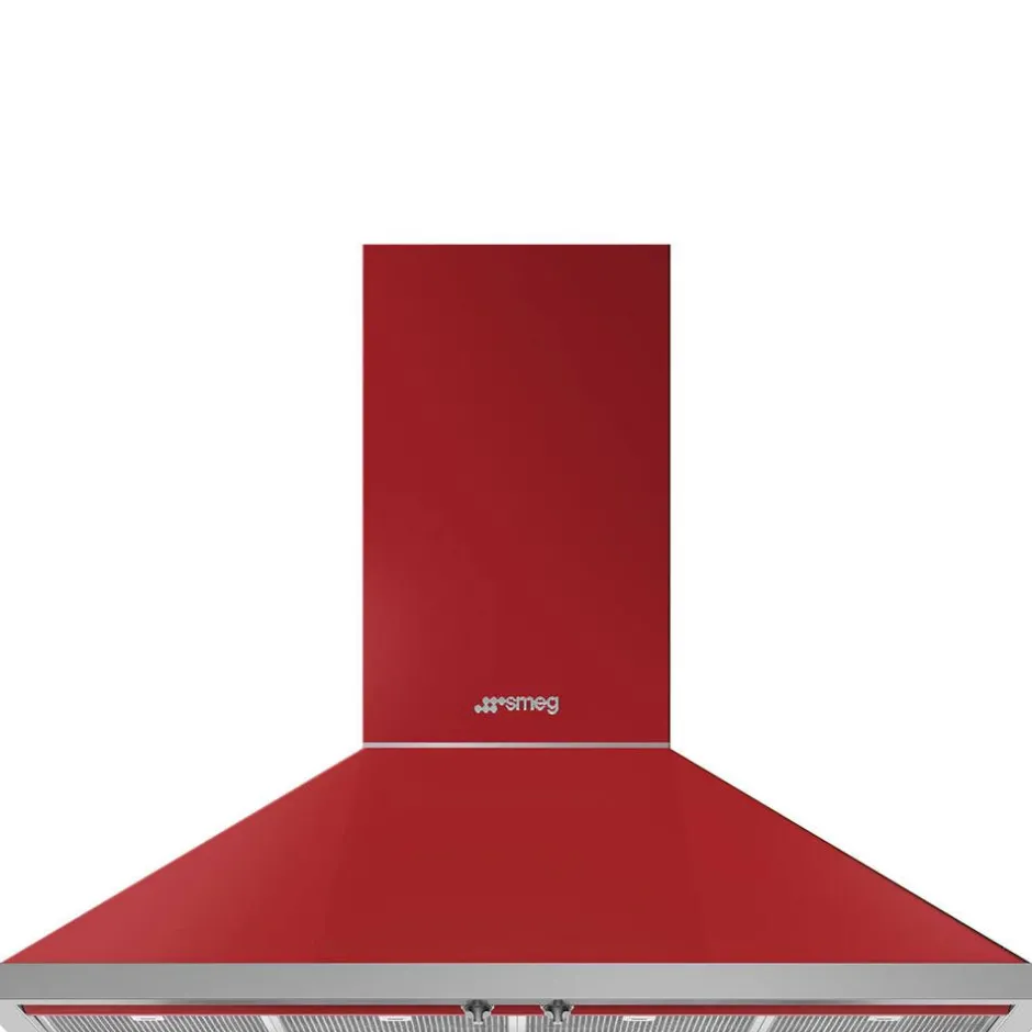Smeg Liesituulettimet*liesituuletin Portofino 120 cm punainen