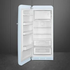Smeg Jääkaapit Ja Pakastimet*retrojääkaappi FAB28LPB5 153 cm, pastellinsininen, vasen