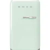 Smeg Jääkaapit Ja Pakastimet*retrojääkaappi FAB5LPG5 73 cm, pastellinvihreä, vasen