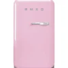 Smeg Jääkaapit Ja Pakastimet*retrojääkaappi FAB5LPK5 73 cm, vaaleanpunainen, vasen