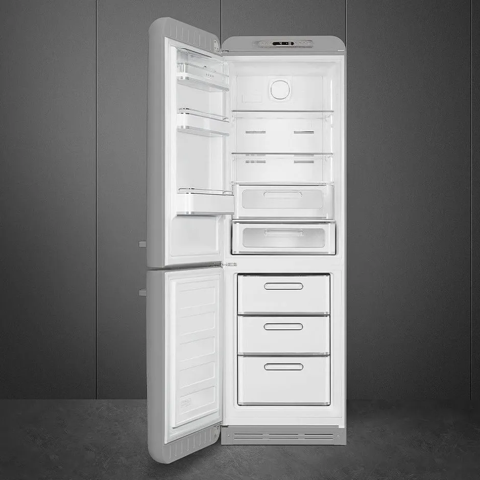 Smeg Jääkaapit Ja Pakastimet*retrojääkaappi FAB32LSV5 hopea, vasen