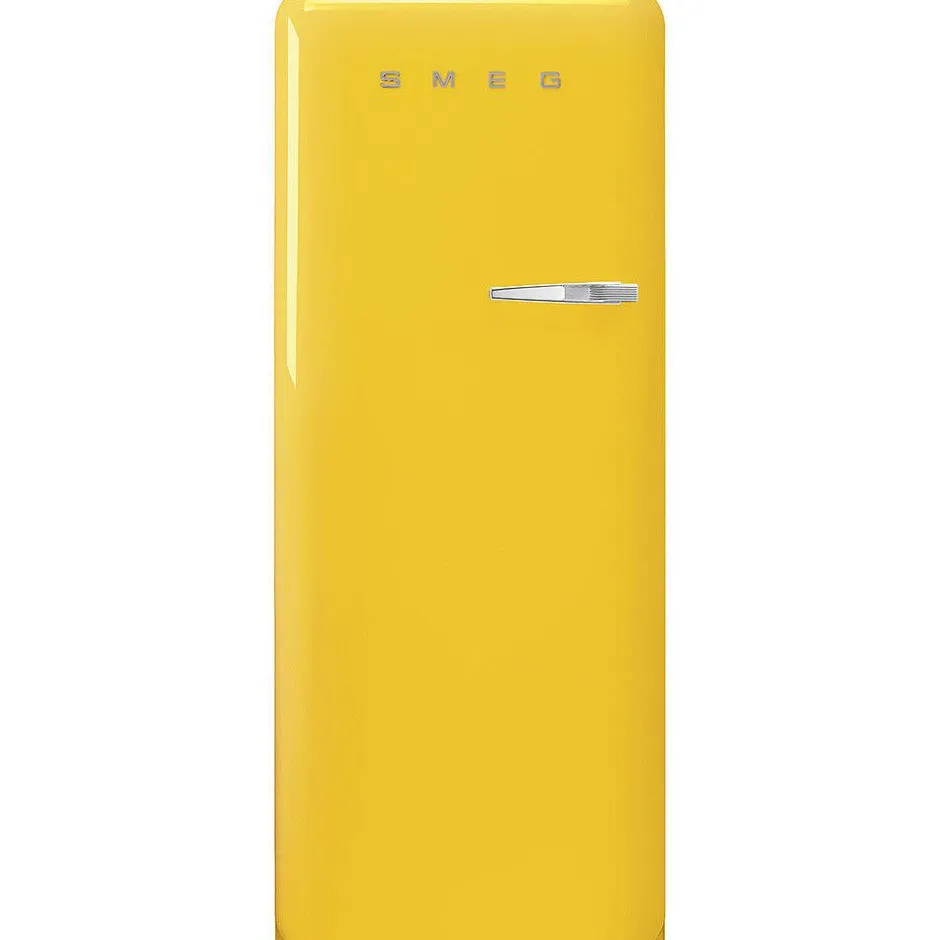 Smeg Jääkaapit Ja Pakastimet*retrojääkaappi FAB28LYW5 153 cm, kelt., vasen