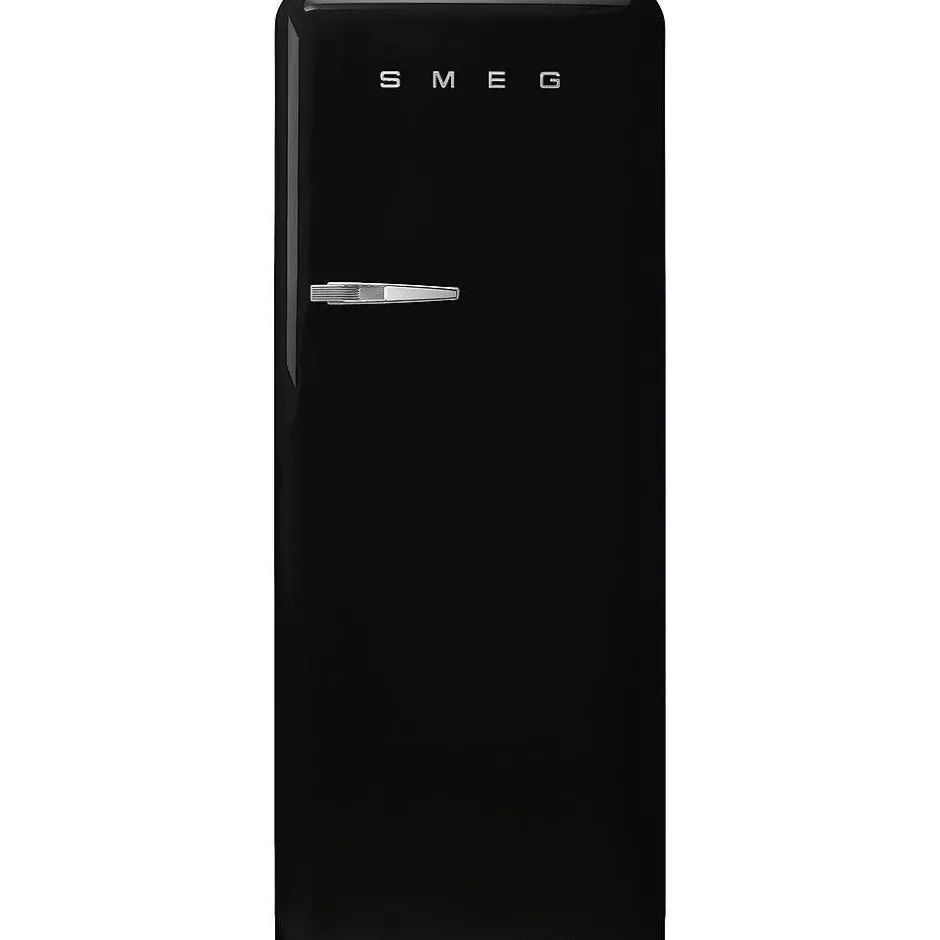 Smeg Jääkaapit Ja Pakastimet*retrojääkaappi FAB28RBL5 153 cm, musta, oikea