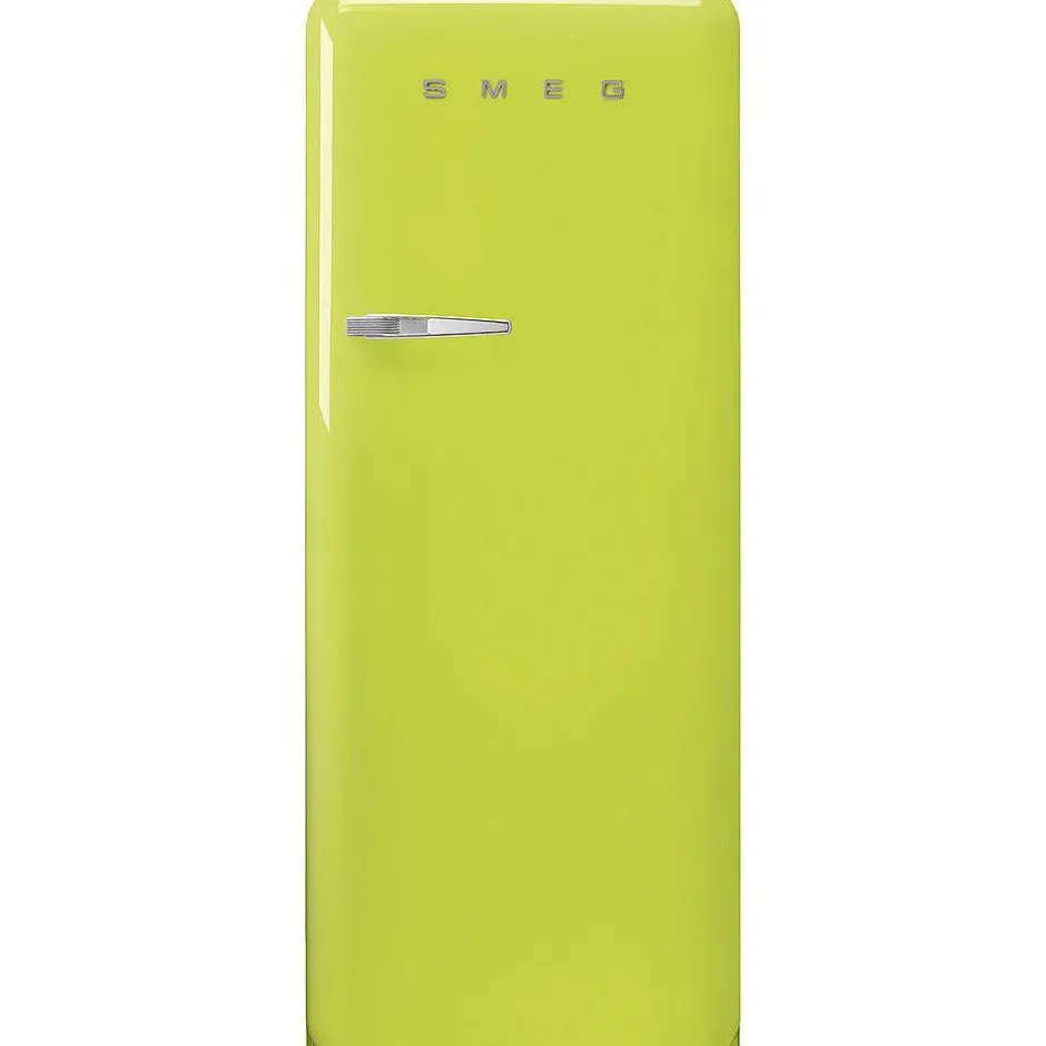 Smeg Jääkaapit Ja Pakastimet*retrojääkaappi FAB28RLI5 153 cm, lime, oikea