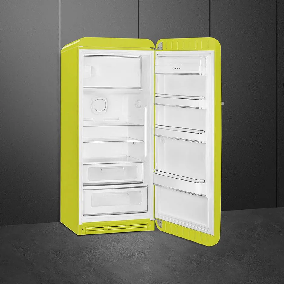 Smeg Jääkaapit Ja Pakastimet*retrojääkaappi FAB28RLI5 153 cm, lime, oikea
