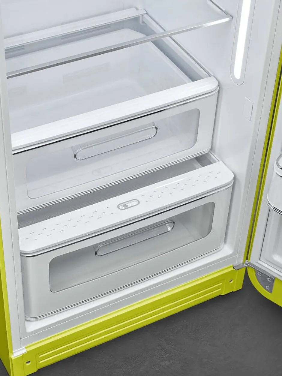 Smeg Jääkaapit Ja Pakastimet*retrojääkaappi FAB28RLI5 153 cm, lime, oikea