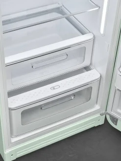 Smeg Jääkaapit Ja Pakastimet*retrojääkaappi FAB28RPG5 153 cm, pastellinvihreä, oikea