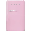 Smeg Jääkaapit Ja Pakastimet*retrojääkaappi FAB5RPK5 73 cm, vaaleanpunainen, oikea