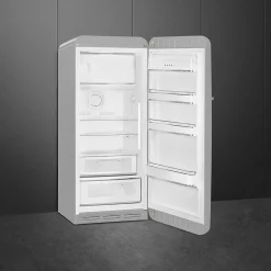 Smeg Jääkaapit Ja Pakastimet*retrojääkaappi FAB28RSV5 153 cm, hopea, oikea