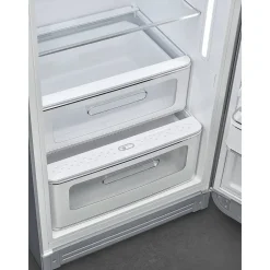 Smeg Jääkaapit Ja Pakastimet*retrojääkaappi FAB28RSV5 153 cm, hopea, oikea
