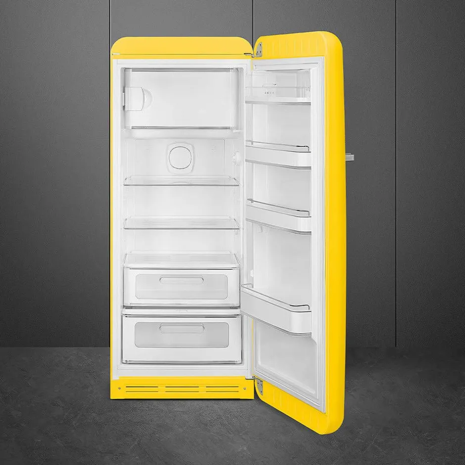 Smeg Jääkaapit Ja Pakastimet*retrojääkaappi FAB28RYW5 153 cm, kelt., oikea