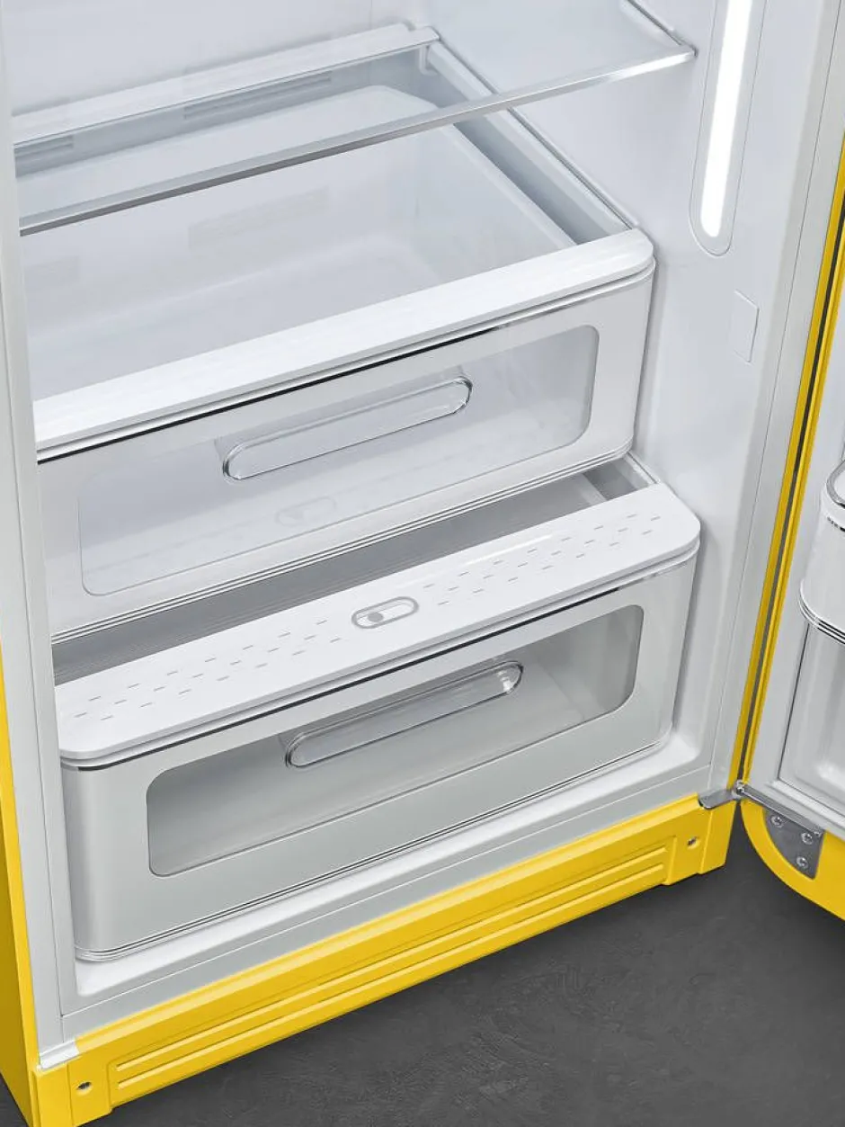 Smeg Jääkaapit Ja Pakastimet*retrojääkaappi FAB28RYW5 153 cm, kelt., oikea