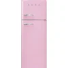 Smeg Jääkaapit Ja Pakastimet*retrojääkaappipakastin FAB30RPK5 vaaleanpunainen, oikea