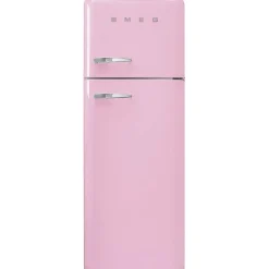 Smeg Jääkaapit Ja Pakastimet*retrojääkaappipakastin FAB30RPK5 vaaleanpunainen, oikea