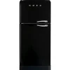 Smeg Jääkaapit Ja Pakastimet*retrojääkaappi-pakastin FAB50RBL5, musta, vasen