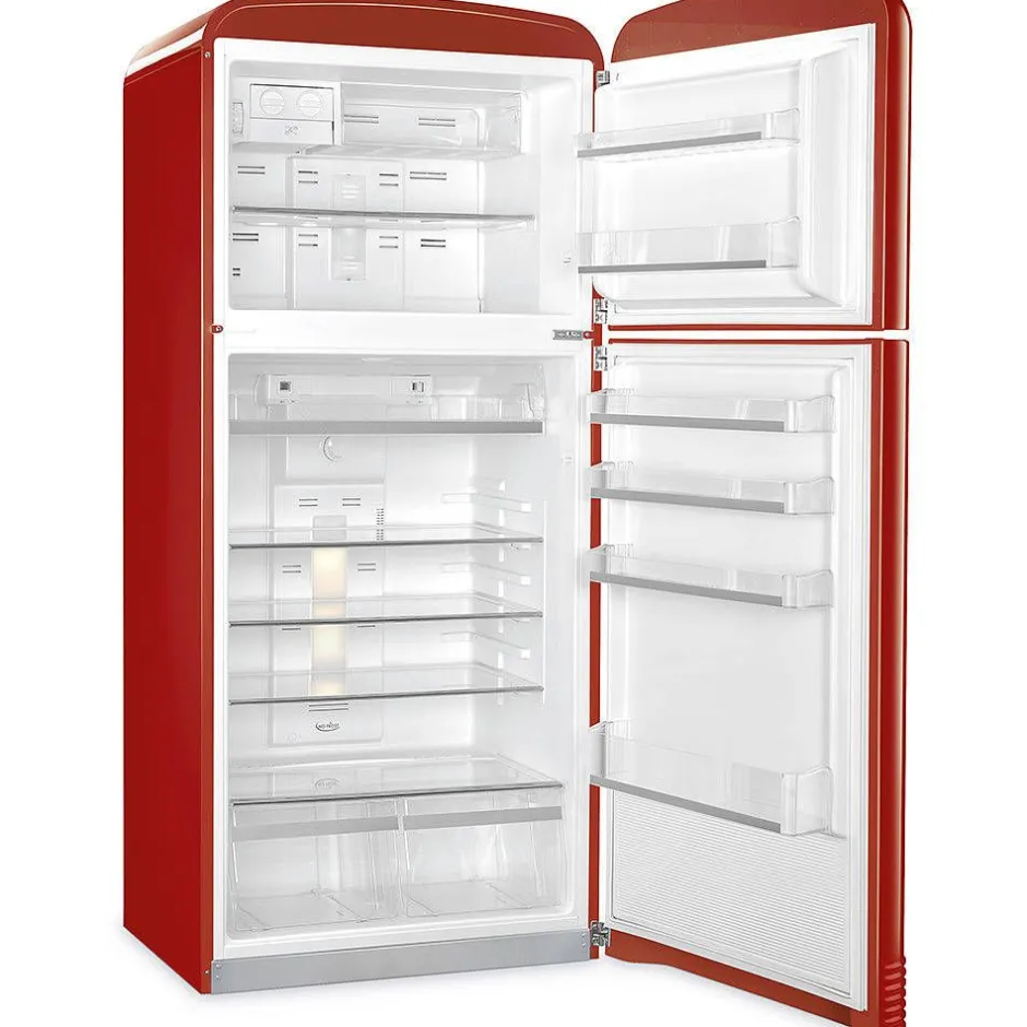 Smeg Jääkaapit Ja Pakastimet*retrojääkaappi-pakastin FAB50RRD5 pun., oikea