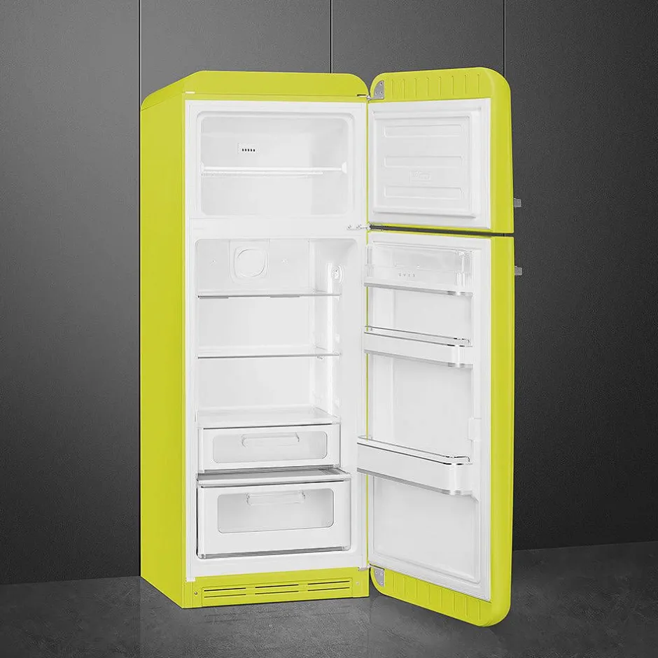 Smeg Jääkaapit Ja Pakastimet*retrojääkaappipakastin FAB30RLI5 limevihreä, oikea