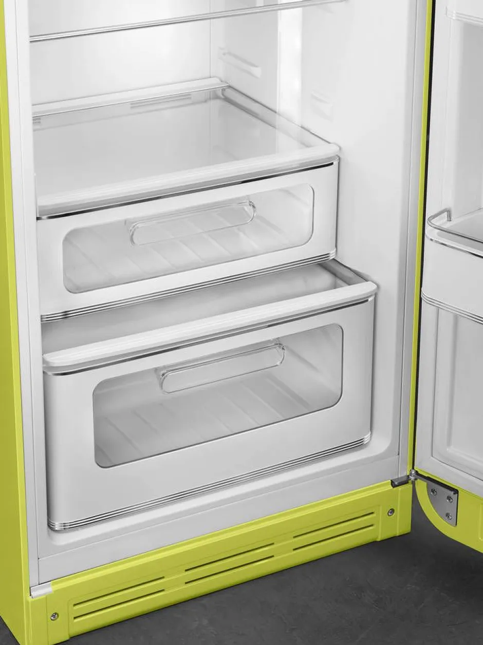 Smeg Jääkaapit Ja Pakastimet*retrojääkaappipakastin FAB30RLI5 limevihreä, oikea