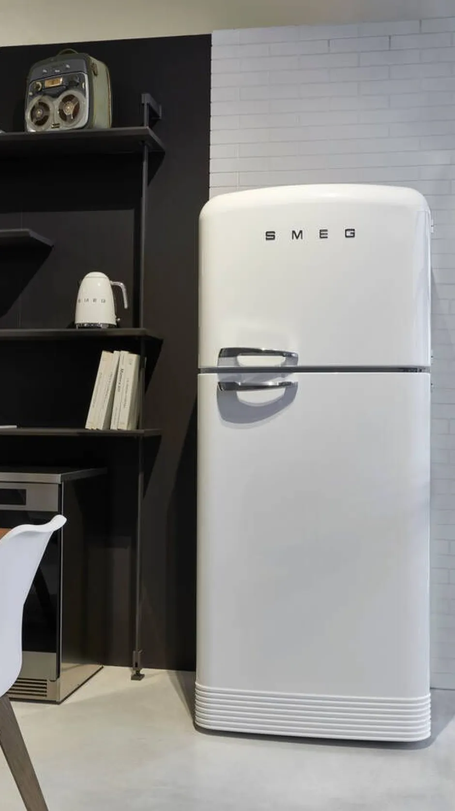 Smeg Jääkaapit Ja Pakastimet*retrojääkaappi-pakastin FAB50RWH valkoinen, oikea