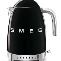 Smeg Kahvi Ja Kuumat Juomat*vedenkeitin KLF04BLEU lämpötilan säädöllä, musta