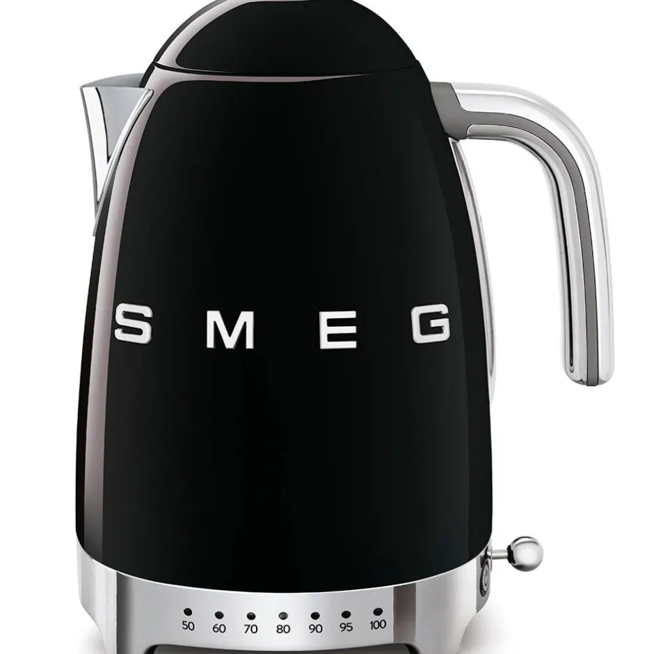 Smeg Kahvi Ja Kuumat Juomat*vedenkeitin KLF04BLEU lämpötilan säädöllä, musta