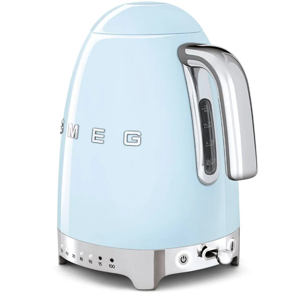 Smeg Kahvi Ja Kuumat Juomat*vedenkeitin KLF04PBEU lämpötilan säädöllä, sininen
