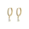 Snu00f6 of Sweden Korut*Snö of Sweden korvakoru Camille drop ring ear g/clear