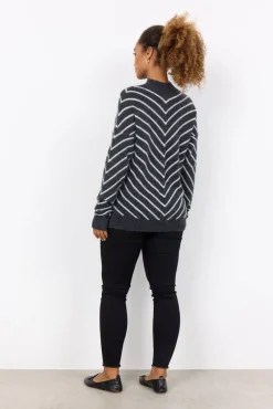 Soyaconcept Neulepuserot*neule Nessie stripe 53 99780 Harmaa
