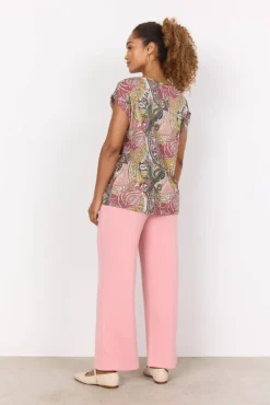 Soyaconcept Trikoopaidat Ja Colleget*trikoopaita Felicity Aop 489 4210 Rosa