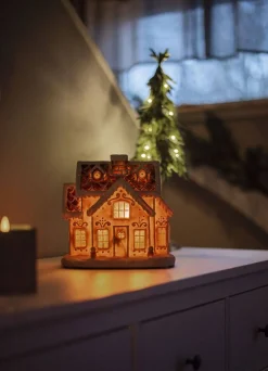 Star Trading Koriste- Ja Kausivalot*koristekylä Gingerville 24,5 cm