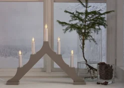 Star Trading Koriste- Ja Kausivalot*kynttelikkö Alma 5 l beige