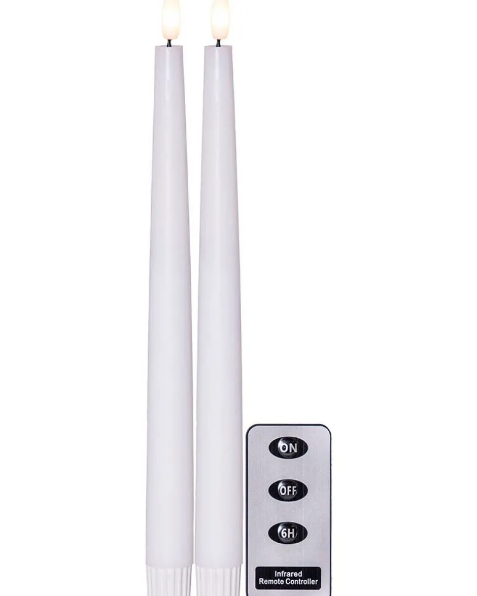 Star Trading Koriste- Ja Kausivalot*LED-antiikkikynttilä Flamme Slim 28 cm valkoine