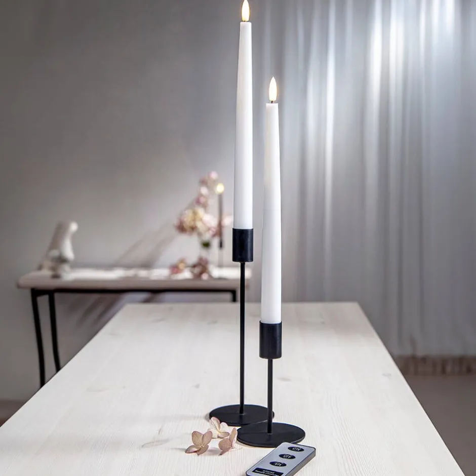 Star Trading Koriste- Ja Kausivalot*LED-antiikkikynttilä Flamme Slim 28 cm valkoine