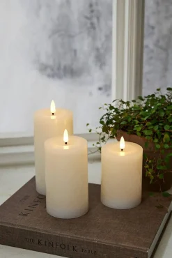 Star Trading Koriste- Ja Kausivalot*LED-kynttilä Flamme Flow 12,5 cm valkoinen