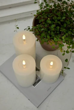 Star Trading Koriste- Ja Kausivalot*LED-kynttilä Flamme Flow 12,5 cm valkoinen