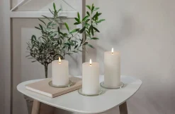 Star Trading Koriste- Ja Kausivalot*LED-kynttilä Flamme Flow 12,5 cm valkoinen