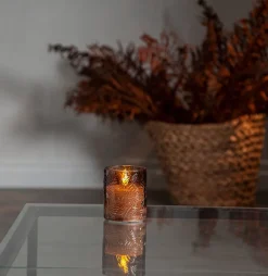 Star Trading Koriste- Ja Kausivalot*LED-kynttilä Flamme Leaf 10 cm ruskea