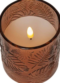Star Trading Koriste- Ja Kausivalot*LED-kynttilä Flamme Leaf 10 cm ruskea