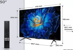 Tcl Televisiot*4K QD-MINI 50C61KS 50