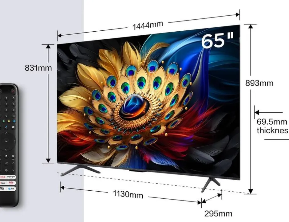 Tcl Televisiot*QLED-TV 65" 4K 65C69B