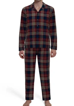 Tom Tailor Yöasut*flanellipyjama 71447-5200 424 Red-medium check