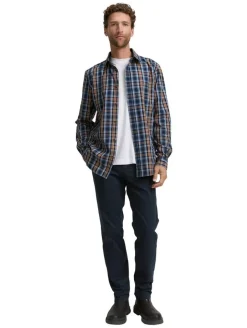 Tom Tailor Kauluspaidat*paita 1047324 38477 Navy blue shades check