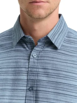Tom Tailor Kauluspaidat*paita 1047327 38490 Teal blue varied cross stripe