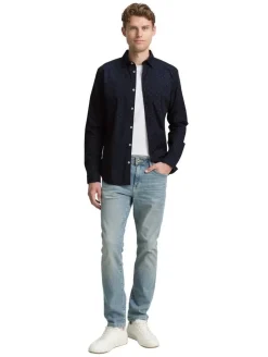 Tom Tailor Kauluspaidat*paita 1047335 38505 Navy minimal design