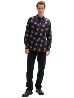 Tom Tailor Kauluspaidat*paita 1043800 36646 Blue fancy big design