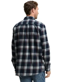 Tom Tailor Kauluspaidat*paita 1047337 Modern fit Navy multicolor check